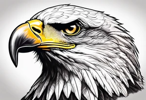 Powerful flying eagle tattoo idea