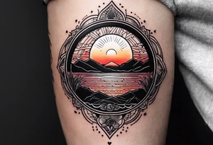 Simple line tattoo of a sunset with the inscription Memento mori
I want to put it on my knee
Without cocoas tattoo idea