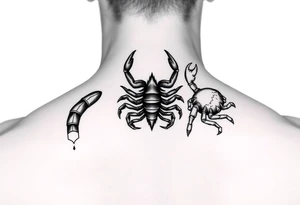 constellation scorpio and cancer tattoo idea