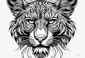 big cat tattoo idea