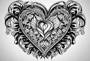 un corazon tattoo idea