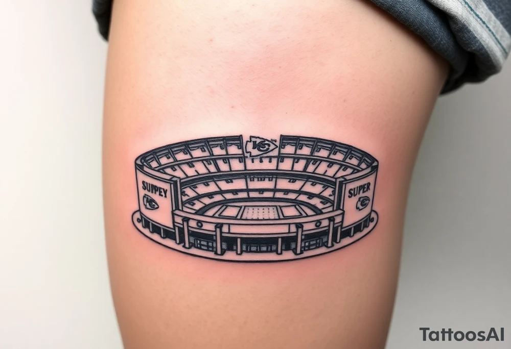 Kansas city chiefs, super bowl titles, arrowhead stadium tattoo idea