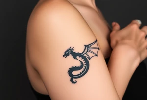 angel and dragon tattoo idea