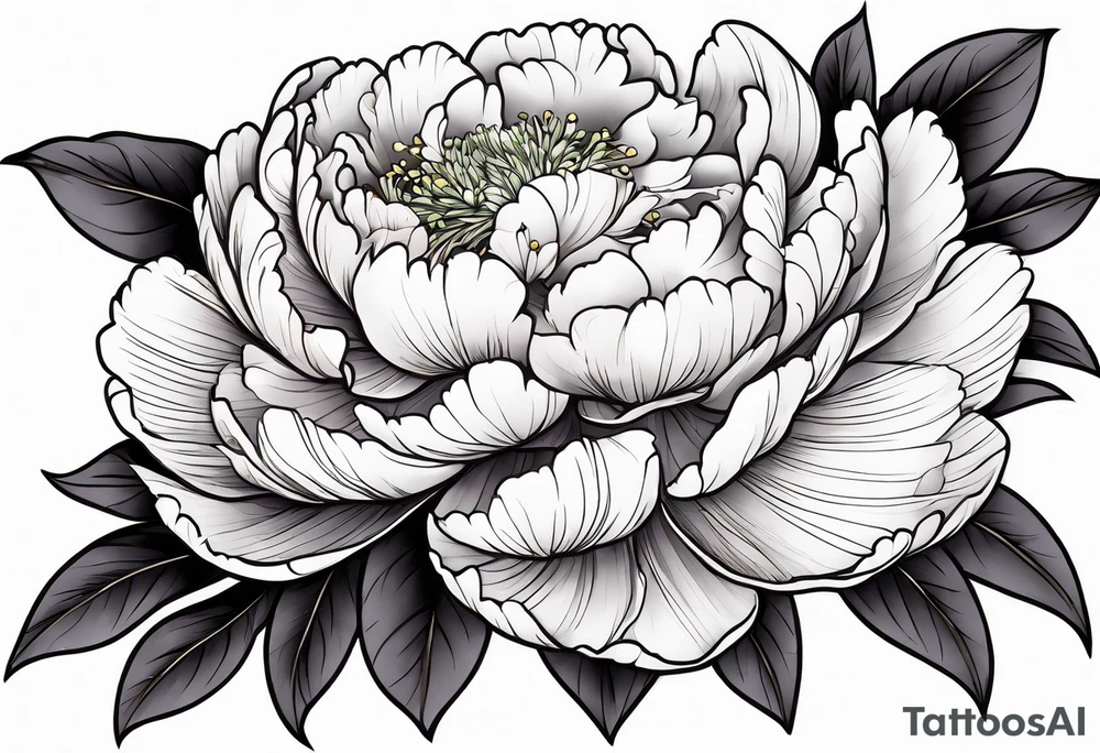 peony tattoo tattoo idea