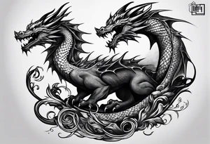 dragon collarbone tattoo idea