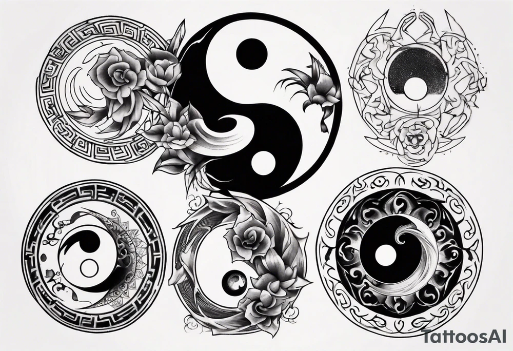 yin yang tattoo idea