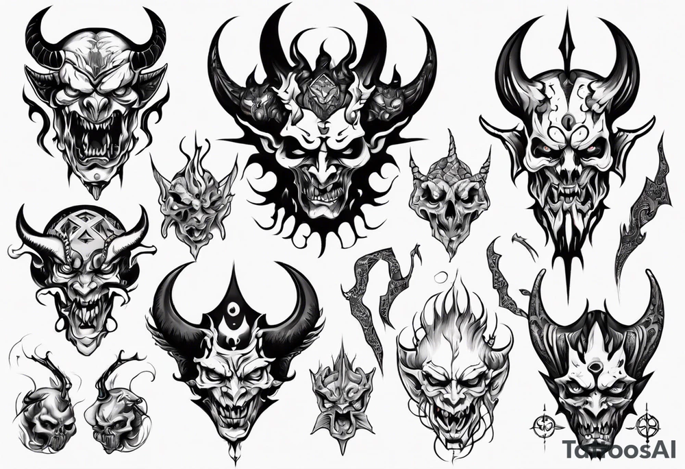 Demon tattoo idea