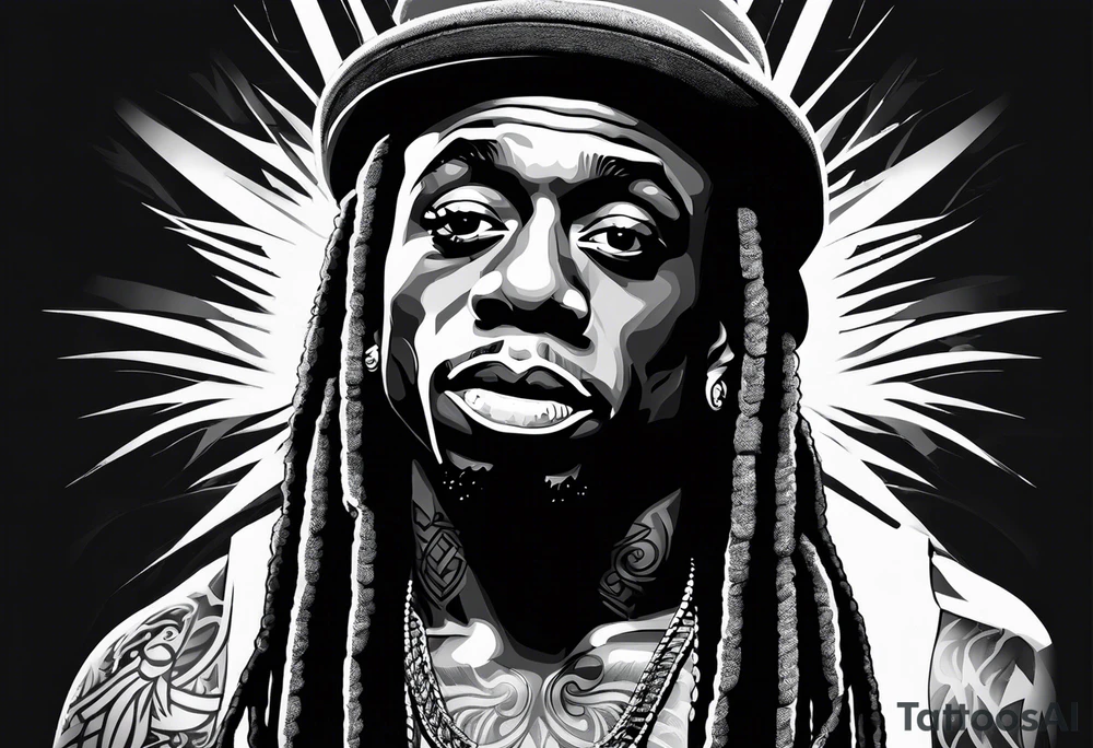 Image of lil Wayne tattoo idea