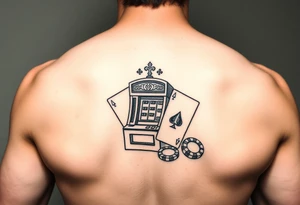Slot machine and poker tattoo idea