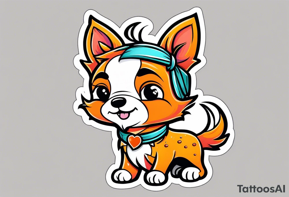 Clementine dog tattoo idea