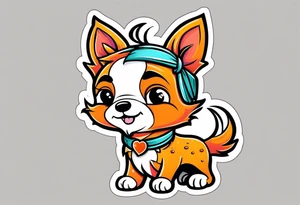 Clementine dog tattoo idea