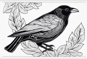 alpine chough tattoo idea