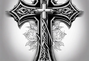 cross for the wrist tattoo idea