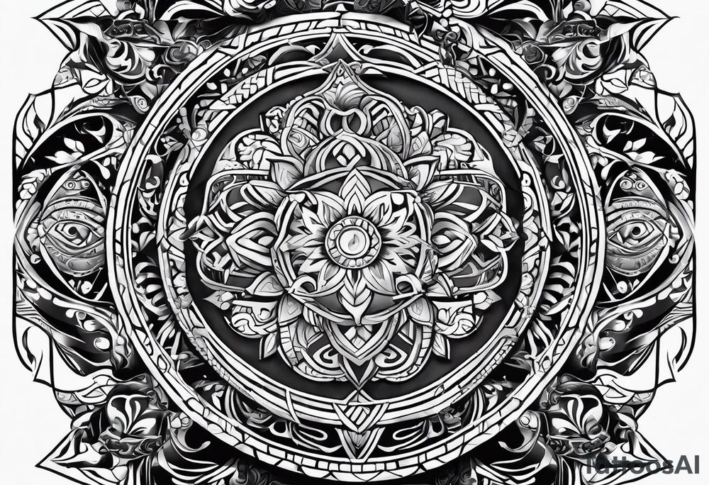 Gliscor tribal style tattoo idea