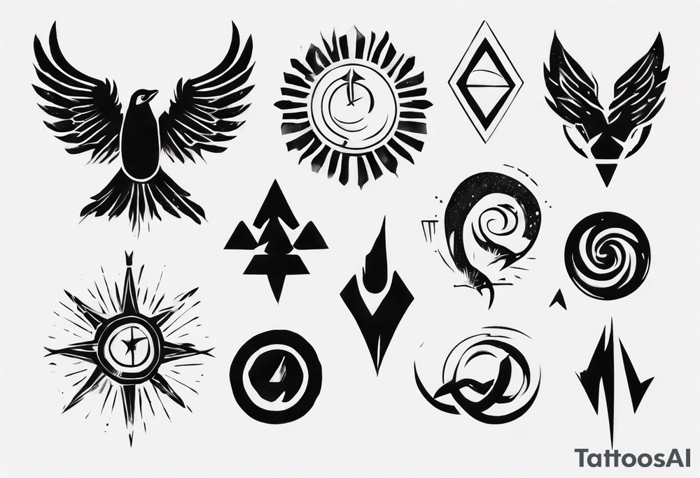 Symbol to remind being average tattoo idea
