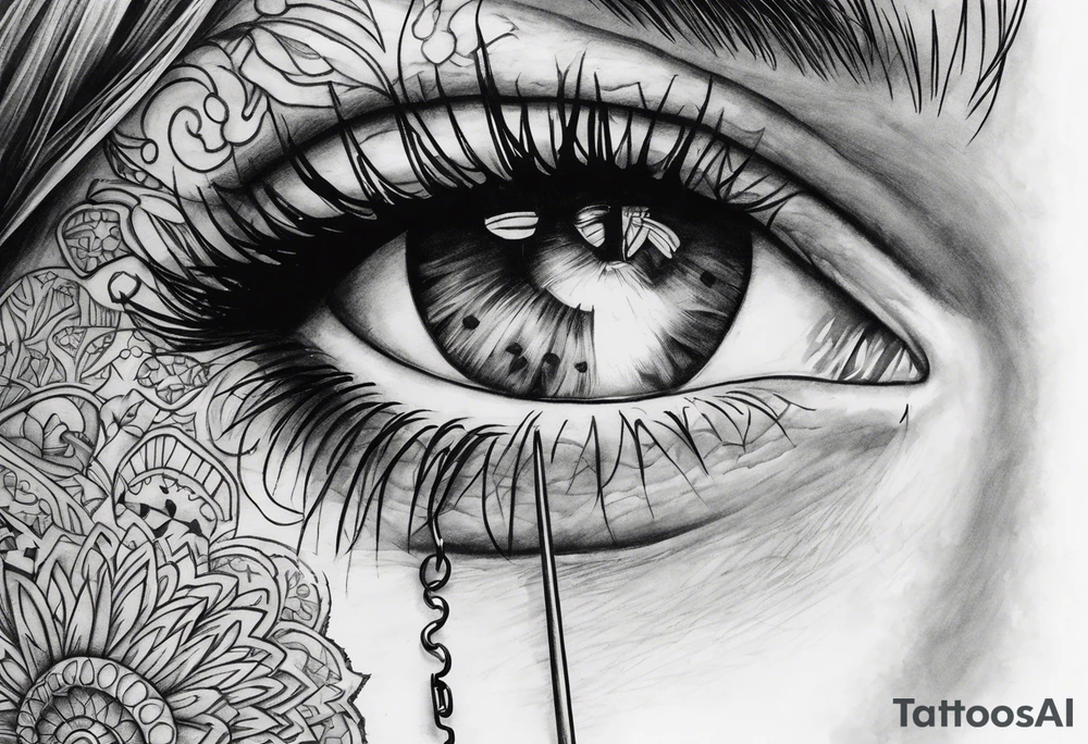 Safety pin tattoo idea