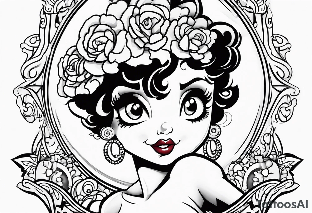 Betty boop tattoo idea