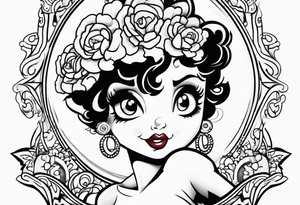 Betty boop tattoo idea