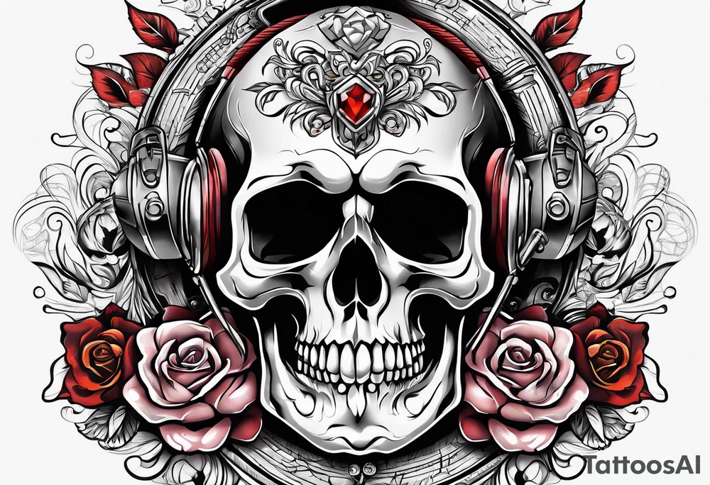 skull with the words "GenX OG" tattoo idea