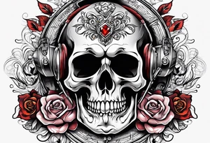 skull with the words "GenX OG" tattoo idea