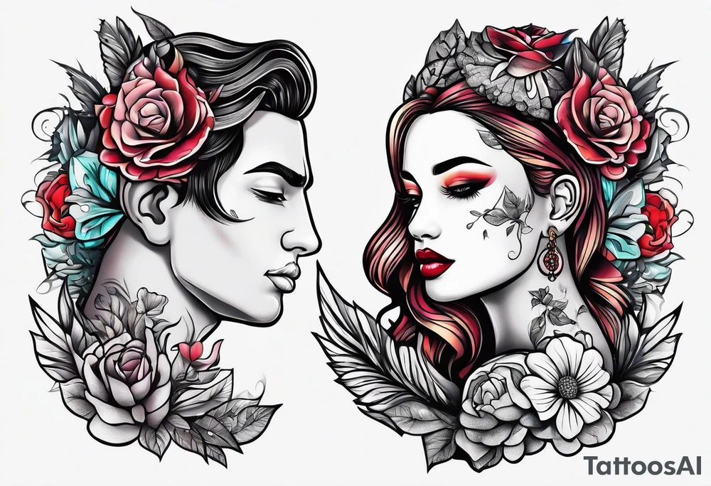 Couples tattoo tattoo idea