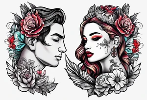 Couples tattoo tattoo idea