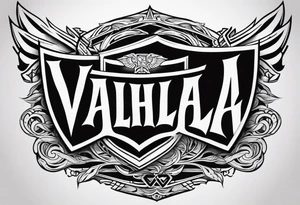 Valhalla sheild tattoo idea