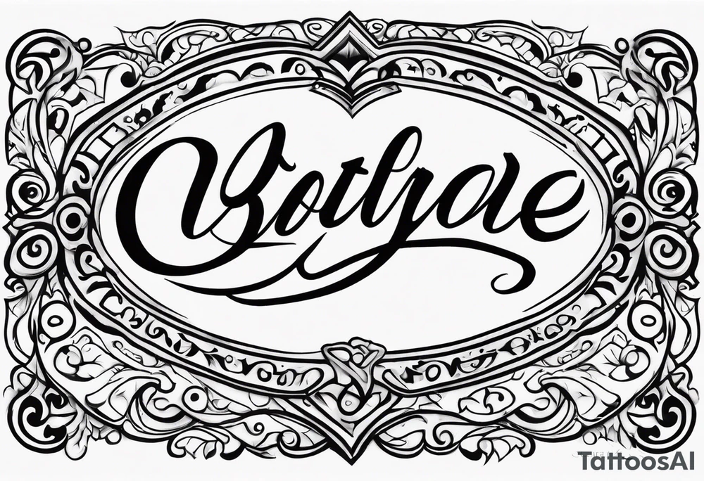 Last name Hooker tattoo idea