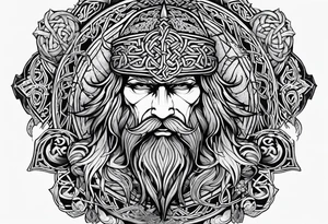 Celtic warrior tattoo idea
