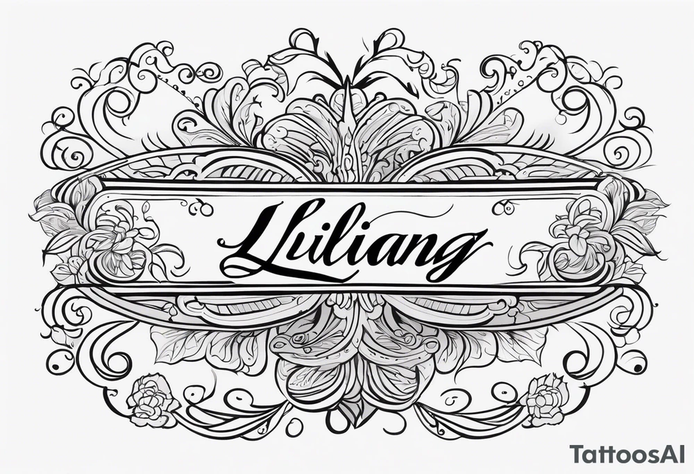 Spencerian Script：LvLiang tattoo idea