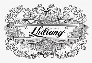 Spencerian Script：LvLiang tattoo idea