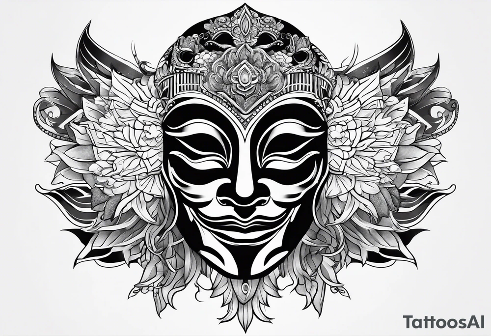 mask tattoo idea