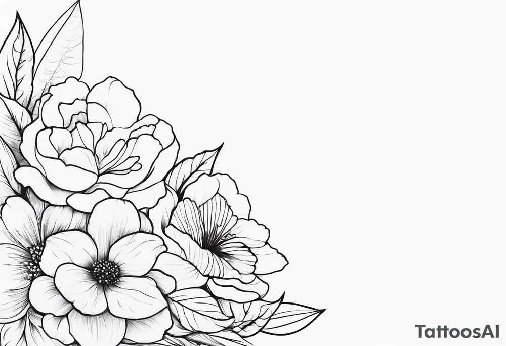 Floral sleeve tattoo idea