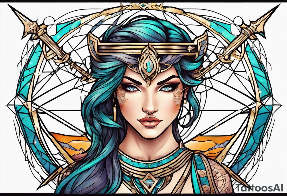 sagittarius, faith, strong tattoo idea