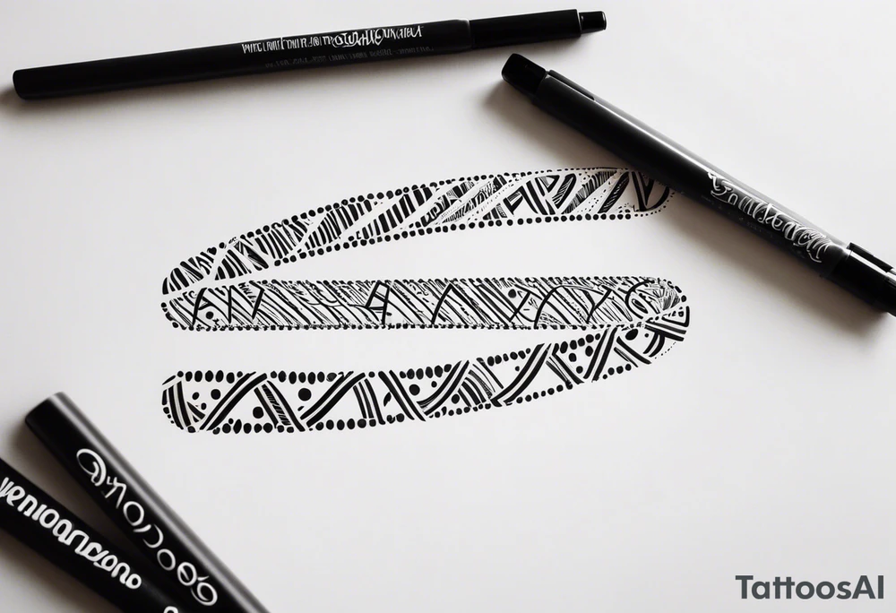 Dna strand tattoo idea