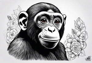Curious George tattoo idea