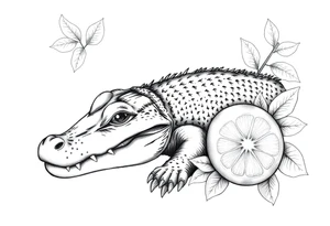 gator an oranges tattoo idea