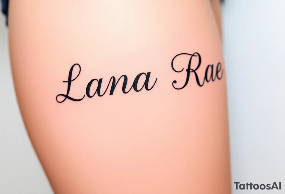 Lana Rae tattoo idea