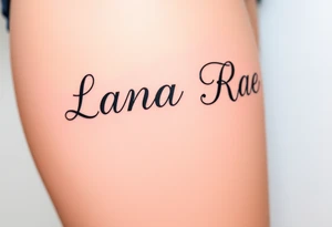 Lana Rae tattoo idea