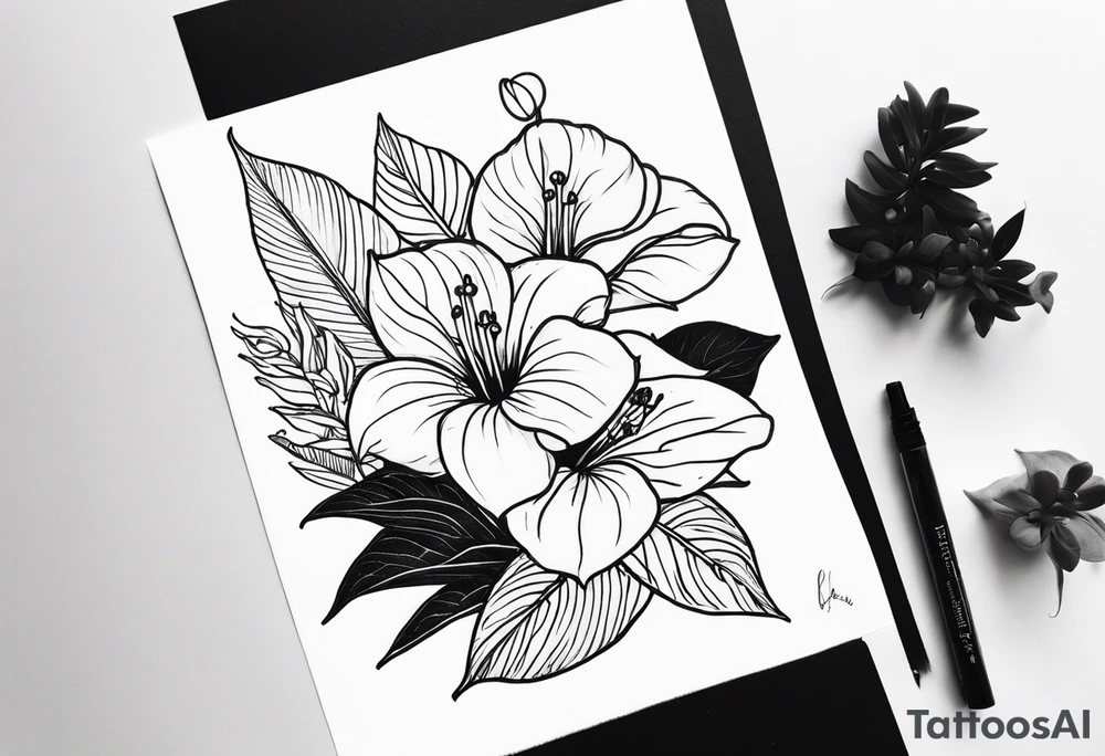 Fais moi un bouquet de fleurs avec des anthuriums et des oeillets !!! Les deux ensemble tattoo idea