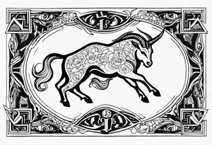 Capricorn and includes the letters sjy tattoo idea