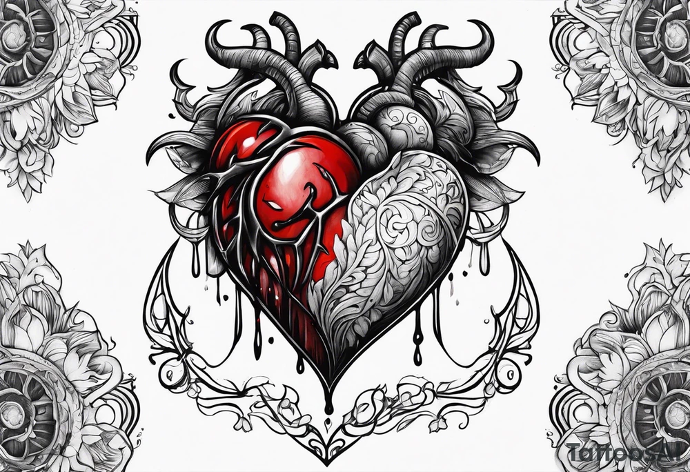 Bloody Heart tattoo idea