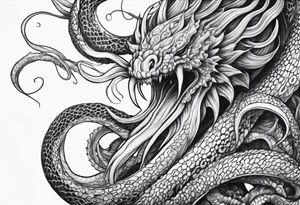 outstretched tentacles tattoo idea