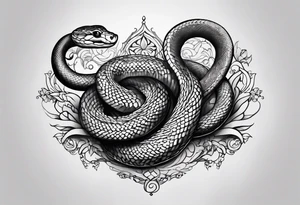 little snake tattoo idea