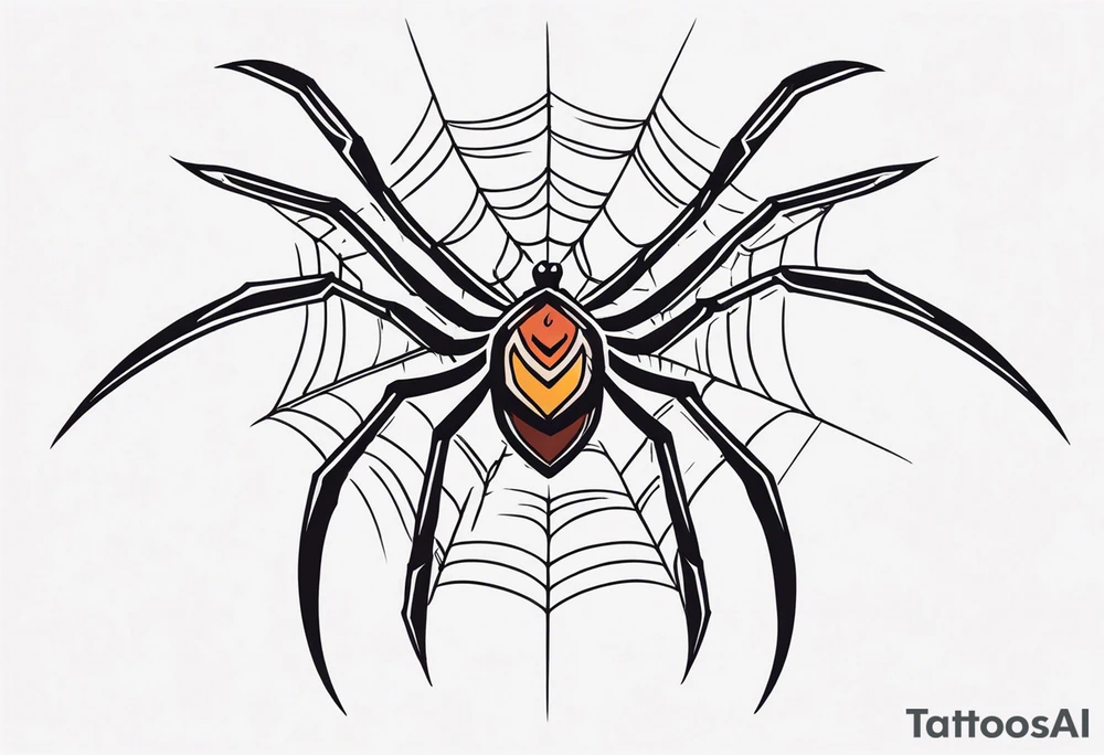Neotribal spider tattoo idea