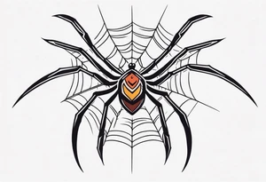 Neotribal spider tattoo idea