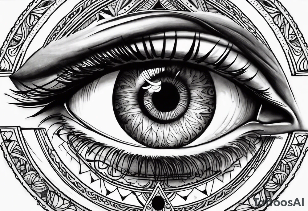 all-seeing eye tattoo idea
