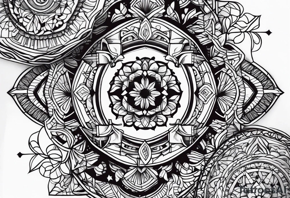 Keraly arm sleeve tattoo idea