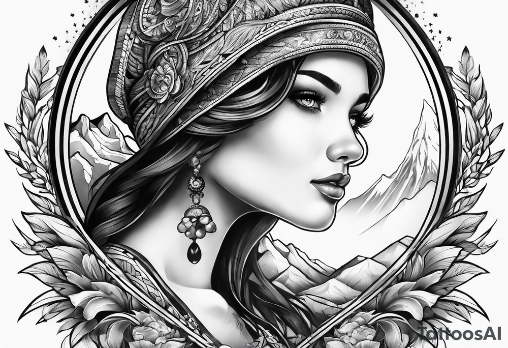 backpacking tattoo idea