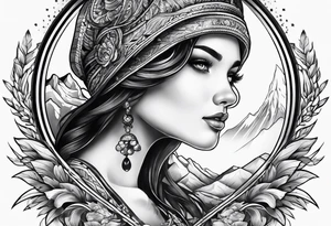 backpacking tattoo idea